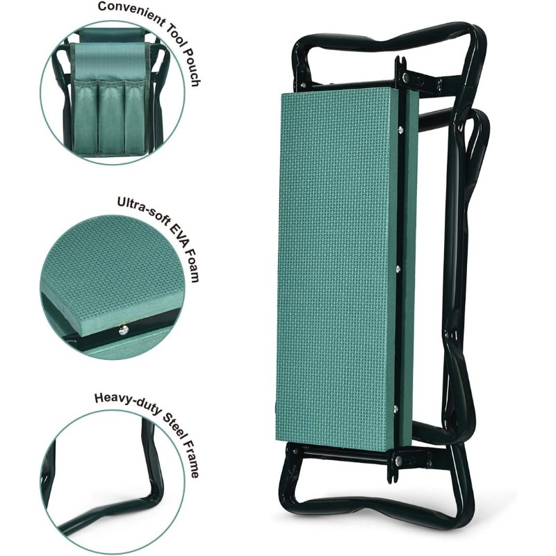 Gardening Tools Kit For Sale - Tabouret de jardin pliant 2-en-1 avec