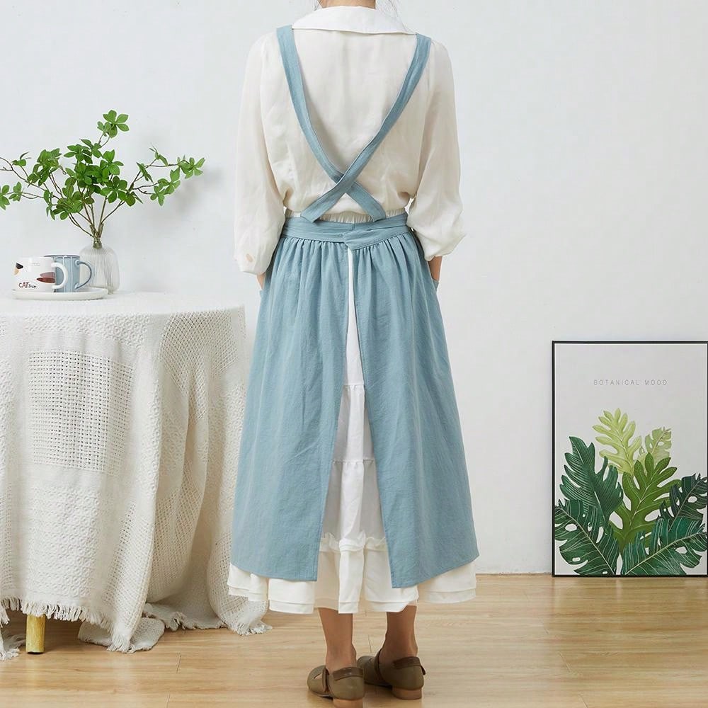 Jupe plissée en coton et lin p - Gardening Tools Women avis et prix