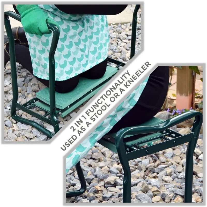 Tabouret de jardin pliant 2-en - Gardening Tools Kit For Sale avis et prix